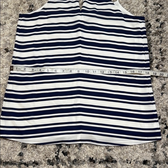 Express Navy and White Striped Top - Picture 4 of 7